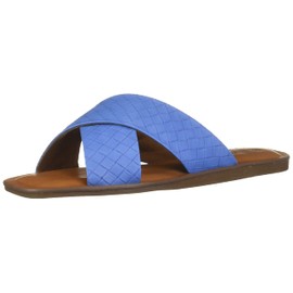 Call It Spring Sandalia Bailia para mujer, Azul/Patchwork, 6 US