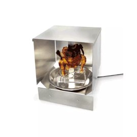 Fire Centric Cooking Outdoor Vertical Rotisserie for Gyros, Shawarma, Kababs, Al Pastor, Chicken  - DC (9V Battery) Most Versatile