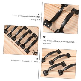 Operitacx 12 Stücke 4 Zoll Vintage Bogen Schrank und Schubladengriffe Möbelgriffe für Küchenschränke Retro Design Leicht zu Installieren Strapazierfähigem Material