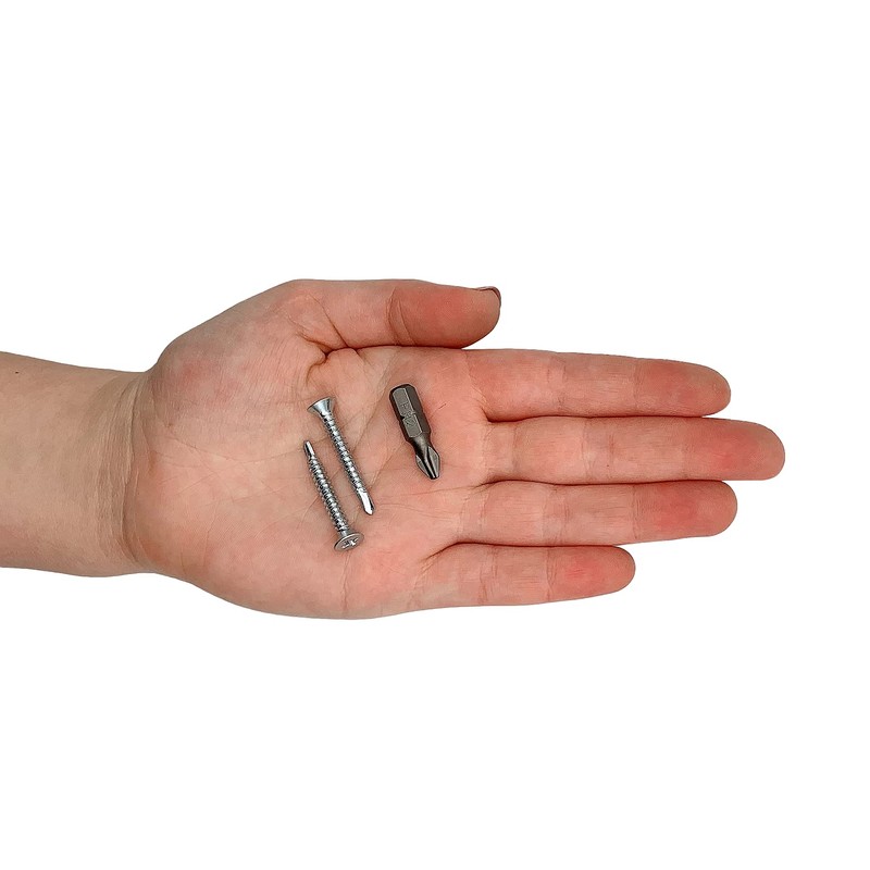 Pack of 300 DIN 7504 P Galvanised Steel 4.2 x