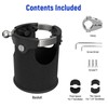 LEXIN LX-C3 Motorcycle Cup Holder with 360°swivel ball-Mount, Large Boat