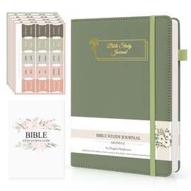 AKONEGE Bible Study Journal Church Notes Notebooks & Study Supplies, Green