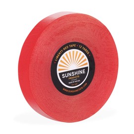 Sunshine Tape - Liberty Red Liner Wig Adhesive Tape Roll - 1/2" x 12 YDS - Double Sided, Medical Grade- Toupee and Wig Tape