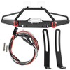 Metal Front Bumper with LED Light Accessory Fits for Axial