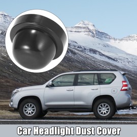 X AUTOHAUX 2pcs 90mm Car Rubber Housing Seal Caps Headlight Dust Cover Caps