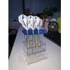 ECSEM Clear Acrylic Dart Holder/Display Stand, Holds 6 Steel/Soft Tip