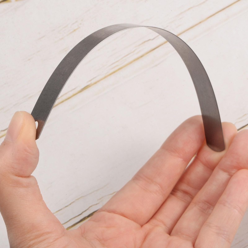 sourcing map 5pcs Mn Steel Feeler Gauge 0.7mm Thickness 150mm