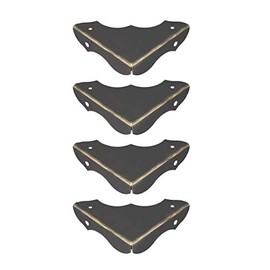 uxcell Metal Desk Corner Protectors Table Edge Cover Guard 40x40x9mm Bronze Tone 4pcs