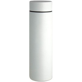 MIP Living Water Bottle, 10.1 fl oz (300 ml), Direct Drinking, Screw Stopper, Stainless Steel Bottle, White