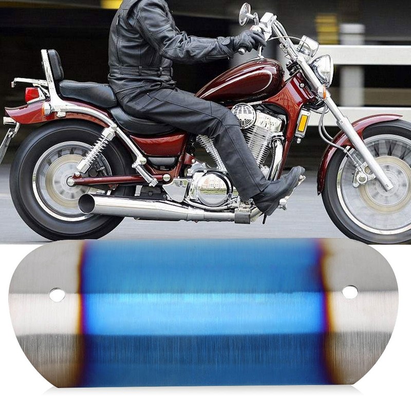 Motorcycle Exhaust Middle Pipe Heat Shield Link Tube Protector Cover
