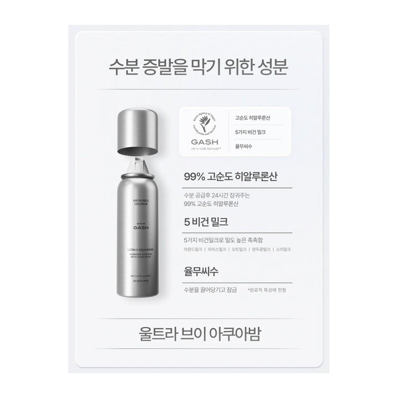 [Fast moisture charging, adhesion moisture] 10-second micro bubble pack Ultra