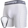 COOLOMG Boys Youth Padded Sliding Shorts with Groin Cup Athletic