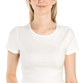 Leonardo Ciao Doro 022118 Necklace Stainless Steel Filigree Pearl Necklace White/Gold Imitation and Stainless Steel Beads Women's Jewellery, Stainless Steel, No Gemstone