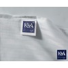 K&A® 100% Cotton Satin Stripe Pillow Protectors Pack of 4