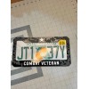 plate frame COMBAT VETERAN Black License Plate Frame Cover, Frame,