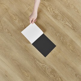 Yullpaper Pavimento PVC Adesivo Effetto Legno Piastrelle Adesive Pavimento Impermeabile Per Bagno Cucina Pavimento Laminato Vintage Parquet Pavimento Adesivo Per Interni Balcone 4 Pezzi, 90 x 15 cm