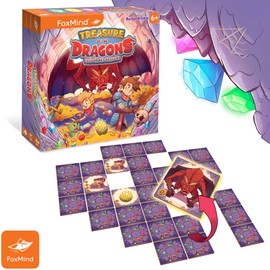FoxMind Games: Treasure of The Dragons, Memory Family Game, 2-5 Players, Ages 6 and up