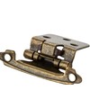 Ravinte Antique Bronze Cabinet Hinges, 1/2 Inch Overlay, 50 Pack