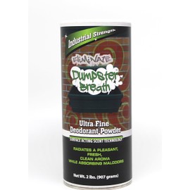 Dumpster Breath Heavy Duty Commercial Odor Control Ultra Fine Deodorant Powder for Neutralizing Odors in Dumpsters Trash Cans & Anywhere Residual Odors Can Occur - 2 Lb Shaker Can
