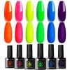 UR SUGAR Juego de esmalte de uñas de gel neón,