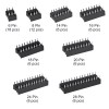 DWEII 66피스 2.54mm 피치 DIP IC 소켓 어댑터 모음 키트