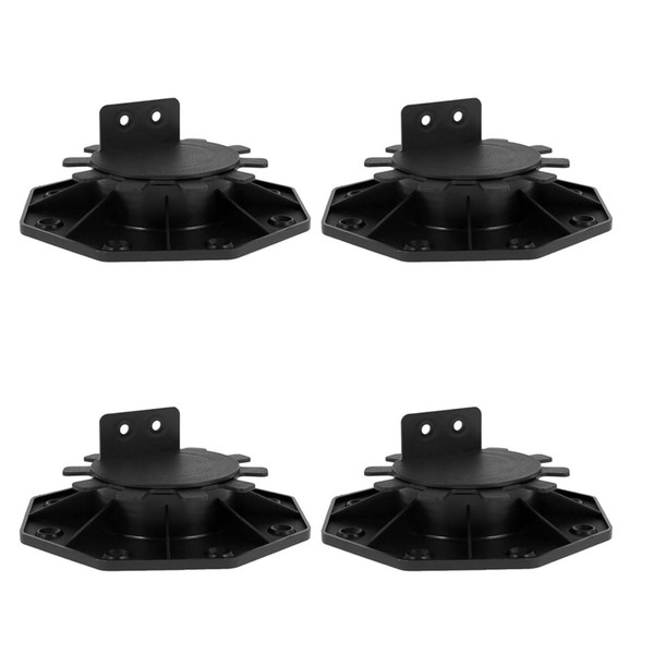 BDHI 4pcs 30-60mm Decking Pedestal Riser Bearing Support Adjustable Decking
