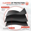 90x120 cm Fire Pit Mat, Large Black Fireproof & Heat