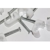 UKFIX 50 x White Twin Satellite Shotgun Cable Clips, Sky