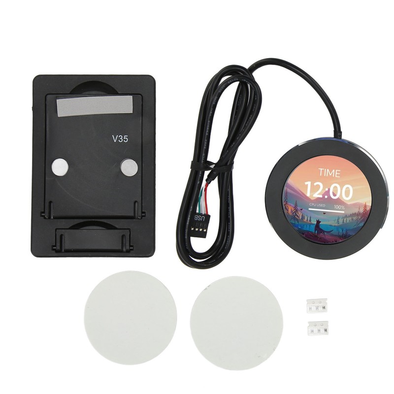 Liquid Cooler LCD Screen 2.1in IPS Round 480x480 Dimmable Multifunction