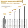 Derkniel 10 FT Outdoor String Light Pole Stand for Deck