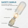 LIFEHIM G9 Glass Bulb Cover, Frosted Borosilicate Light Shade Replacement,