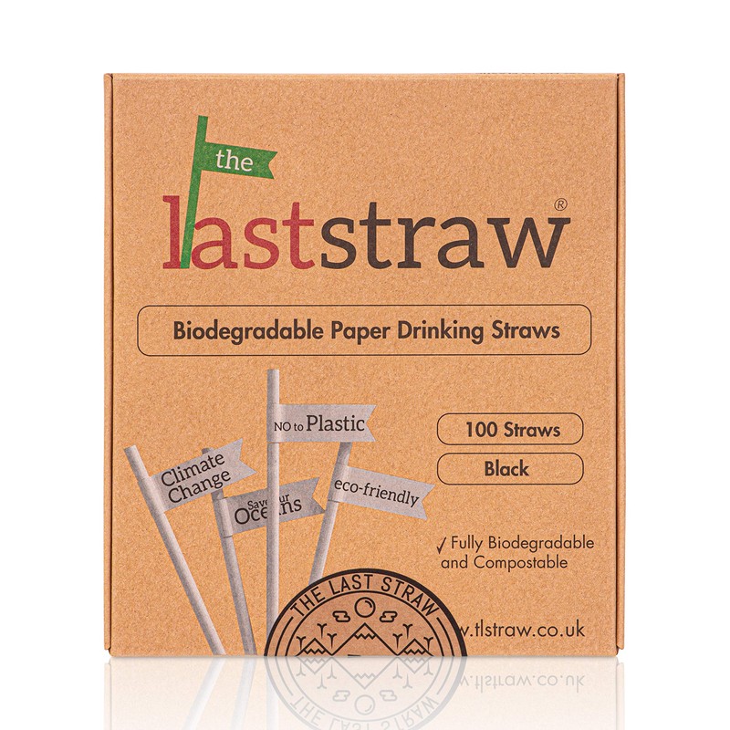 the Last Straw - 100% Biodegradable Paper Drinking Straws (100