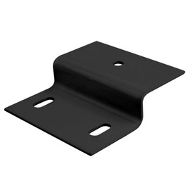 eoere 10 PCS 3" Width Black Z Bracket, Panel Fit Thickness 11/16", Double Angle Channel Profile Corner Brace Mounting