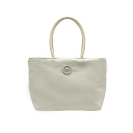 AfitLulu Mini Tote Bag, Cute Tote Bag, Compact Women’s Handbags, Solid Color Women's Totes Bags with Handle for Traveling (White)