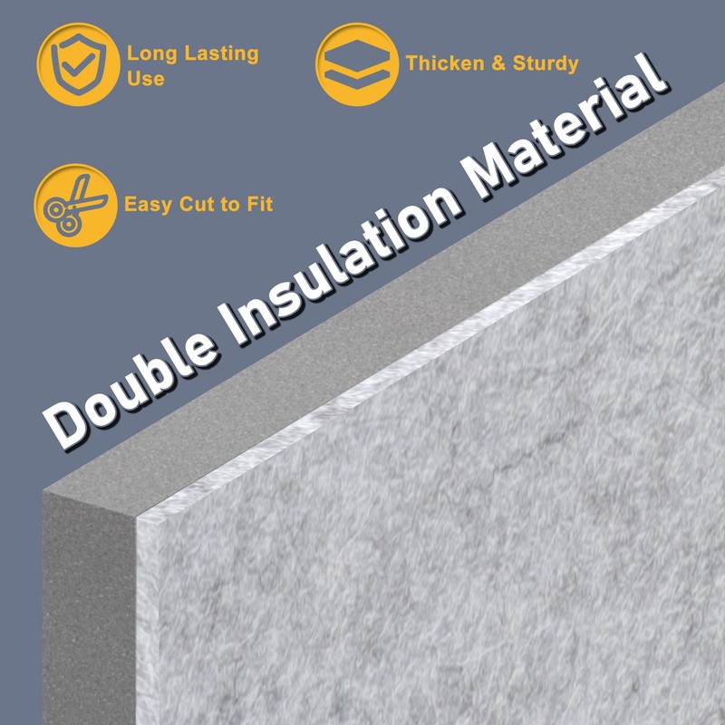 Flamorrow Insulated Foam Panels for Portable AC Window Seal Kit,