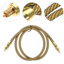 TEHAUX 1m Optical Audio Cable Male to Male Cord for Tv and Home Theater High-Speed Transmission and Scratch Design for Audio Playback Systems