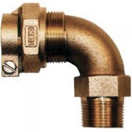 LEGEND VALVE AND FITTING 313-324NL T-4410 No Lead Copper Tube Size Pack Joint X Male Iron Pipe Water Service Elbow, 3/4"