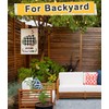 Koutemie Wall Garden Flag Stand Holder Pole with 2 Stoppers