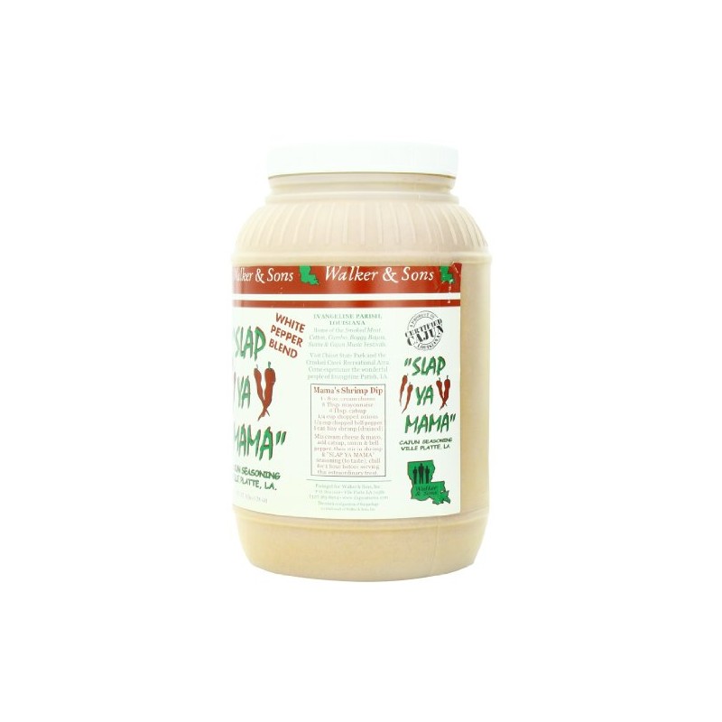 Slap Ya Mama Cajun Seasoning Blend, White Pepper, 8 Pound