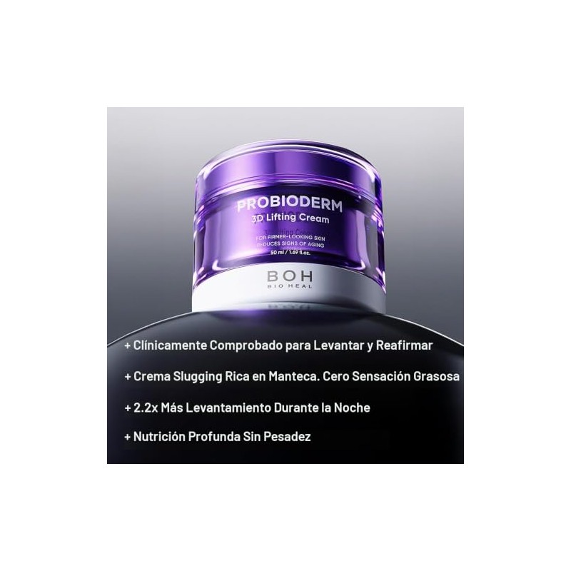 Crema Reafirmante Probioderm Hidratante Noche Probiótica Antienvejecimiento Coreana Avanzada Complejo