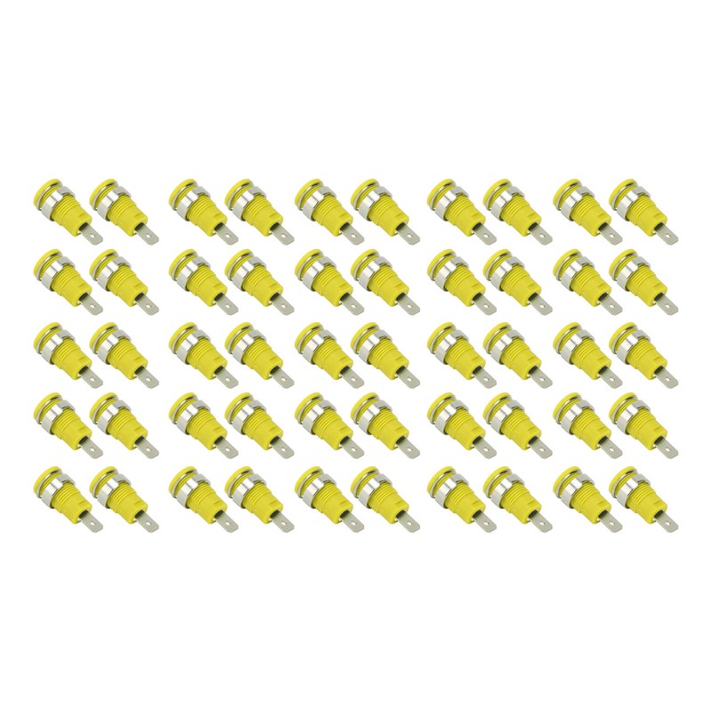 50Pcs Banana Socket 4mm High Current Discharge Long Service Life