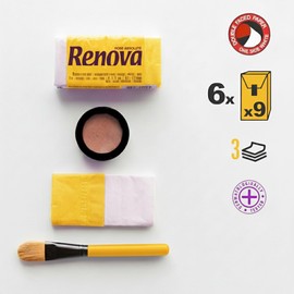 Renova Scented Pocket Tissue - 9 Tissues/Pack - 3-Ply (6 Pocket Packs, Yellow Mango)