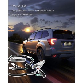 HUQUZN Rear License Plate Lamp Light Socket Wire Harness Fit for Subaru Forester 2009 2010 2011 2012 2013 Replace 84931SC060
