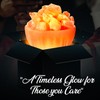Himalayan Glow Pink Salt Bowl Night Lamp with Crystal Himalayan