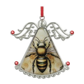 XUTAI Angel Christmas Tree Ornaments Christmas OrnamentHummingbird Flying Greeting Glass Christmas Hanging Angel Glass Pendant for Holiday Decoration