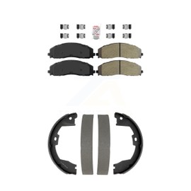 Transit Auto Front Rear Semi-Metallic Disc Brake Pads Kit Replacement For Ford F-350 Super Duty F-250 F-450 KNN-101345