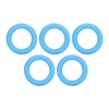 5pcs Baby Soft Silicone Teething Ring Toy Infant Safe Elastic