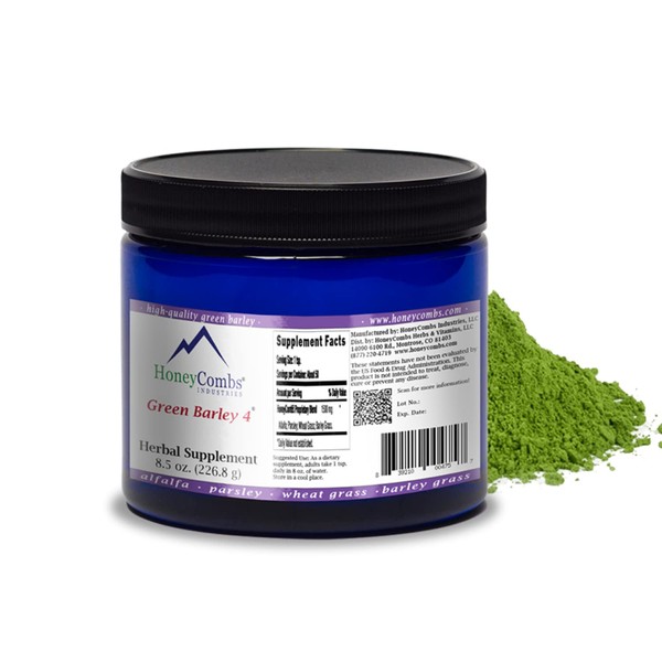Superfood Greens and Chlorophyll Powder Supplement –– Smoothie Mix with Nutrient Rich Organic Alfalfa, Barley Grass, Parsley, Wheat Grass & Chlorophyll Blend, 8.5 Oz Powder - 133 servings per container