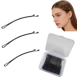 100 Pcs Curved Bobby Pins, 2.2 Inch Black Hair pins for Women and Girls