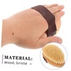 Gatuida Ergonomic Back Exfoliating Brush with Natural Bristles Nonslip Handle